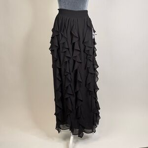 1. State Black Layered Maxi Skirt
